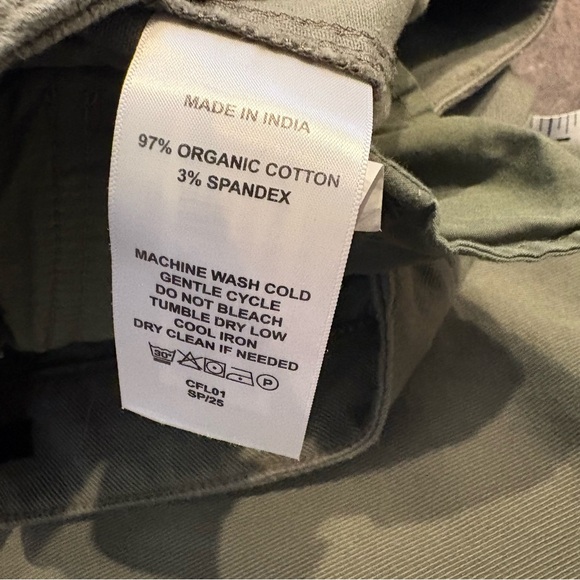 Quince Organic Stretch Cotton Twill Cargo Pants Size 2  Utility wide leg - Picture 10 of 10